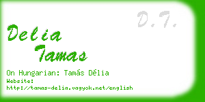 delia tamas business card